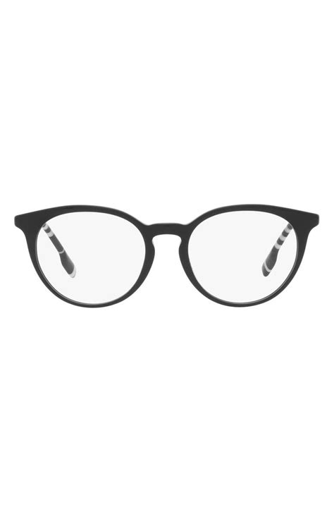 burberry eyeglasses round transluysent bottom|Burberry 51mm Round Optical Glasses .